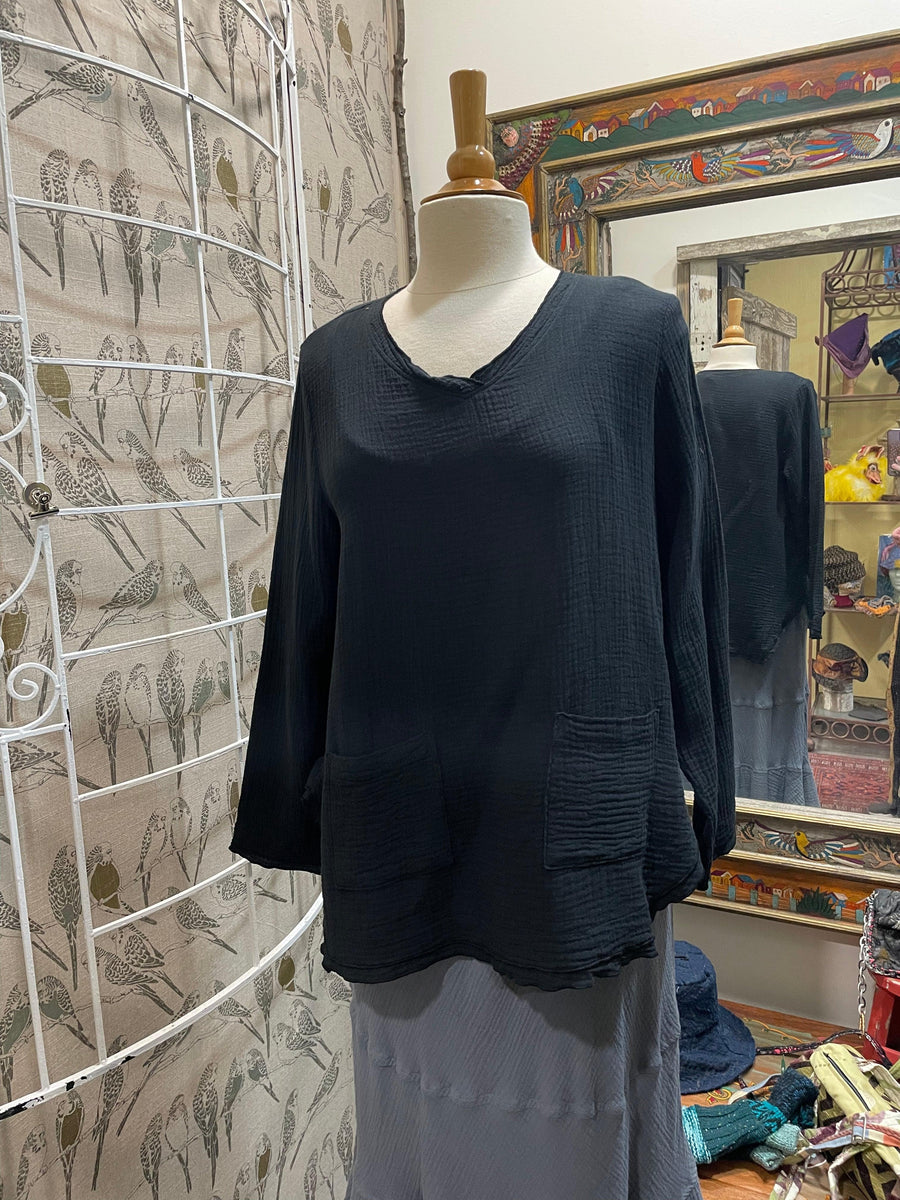 V-Neck Tunic by Focus JG017 - Robin Boutique-Boutique 