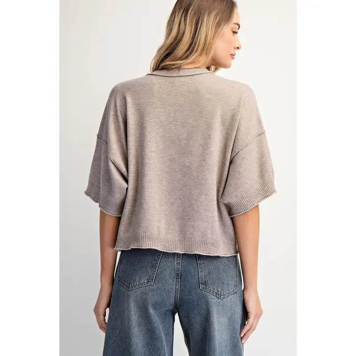 Crew Neck Cashmere Cardigan by Cotierra