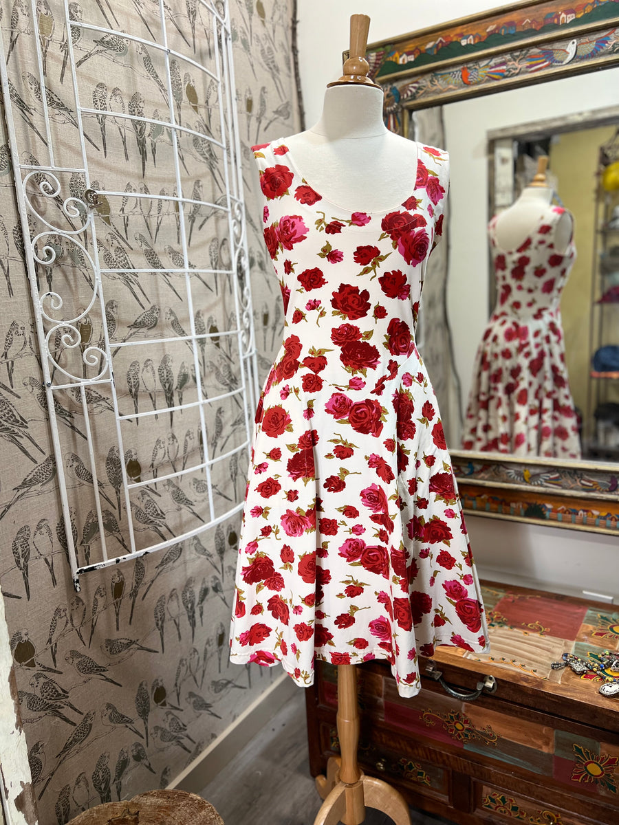 Loretta Dress in American Rose Print by Effie's Heart