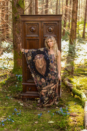 Lionheart Bohemian Scarf w/ botanicals & Narnia Print