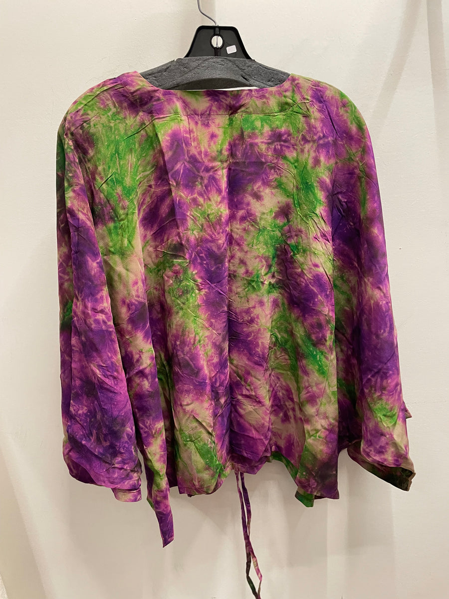 Crepe Silk Butterfly Top #015 by Kantha Bae