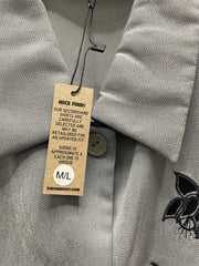Reworked Sleeveless Flowy Crop Button Down #06
