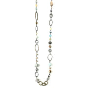 Bead and Chain Long Necklace