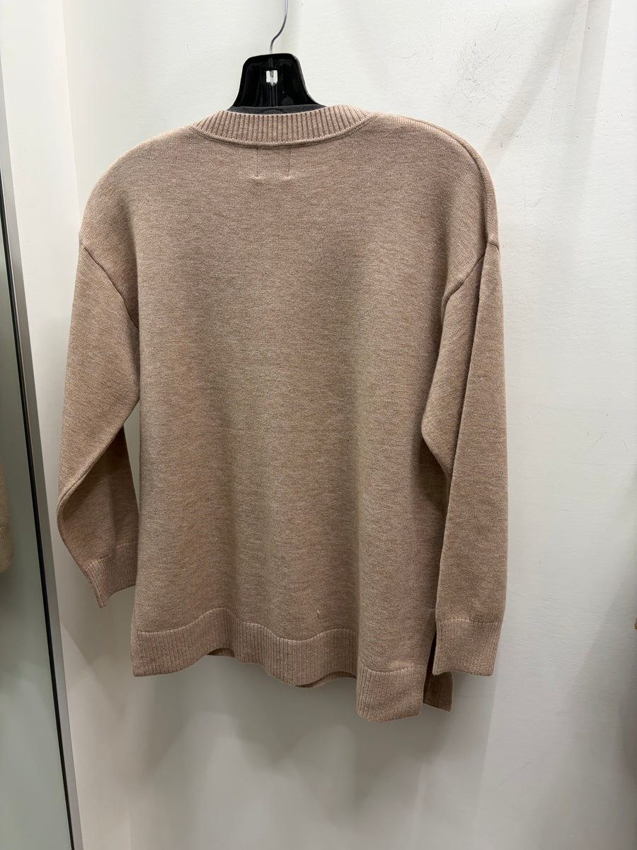 Jersey Stitch V-Neck Sweater