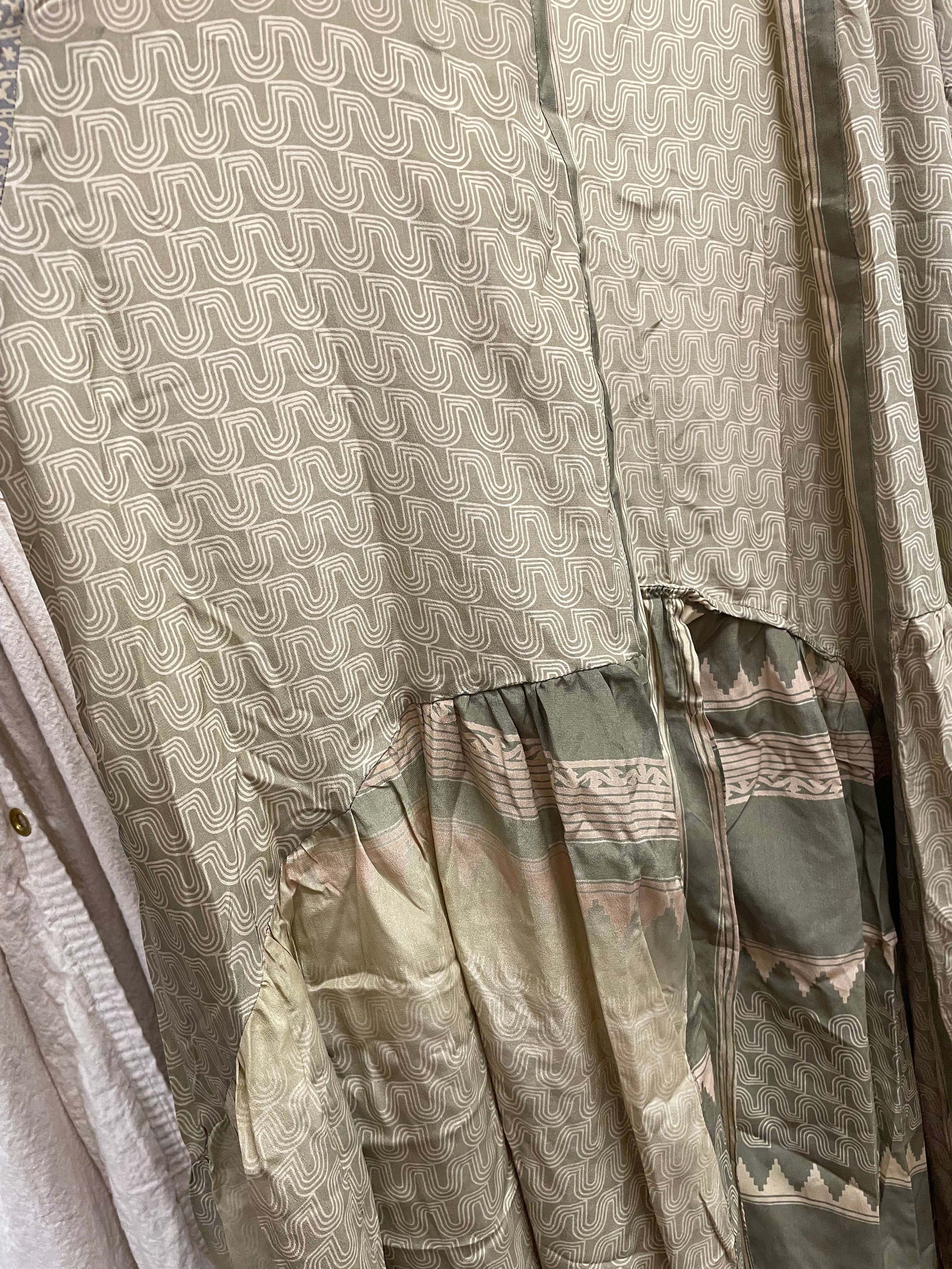Crepe Sari Evermore Kimono #205 by Kantha Bae