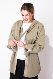 Waffle Knit Hoodie in Ivory by Escape