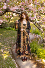 The Messenger Opera Duster Robe w/ Joan of Arc & Florals