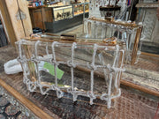 Clear Evening Bag with Multi Evening Lattice Details Robin Boutique