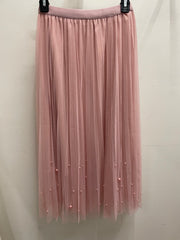 Fairy Pleated Mesh Skirt with Pearls by EllyNDale