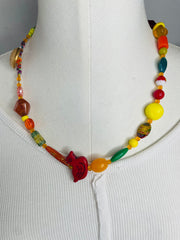 Bird Glass Necklace by The Vintage Jewel