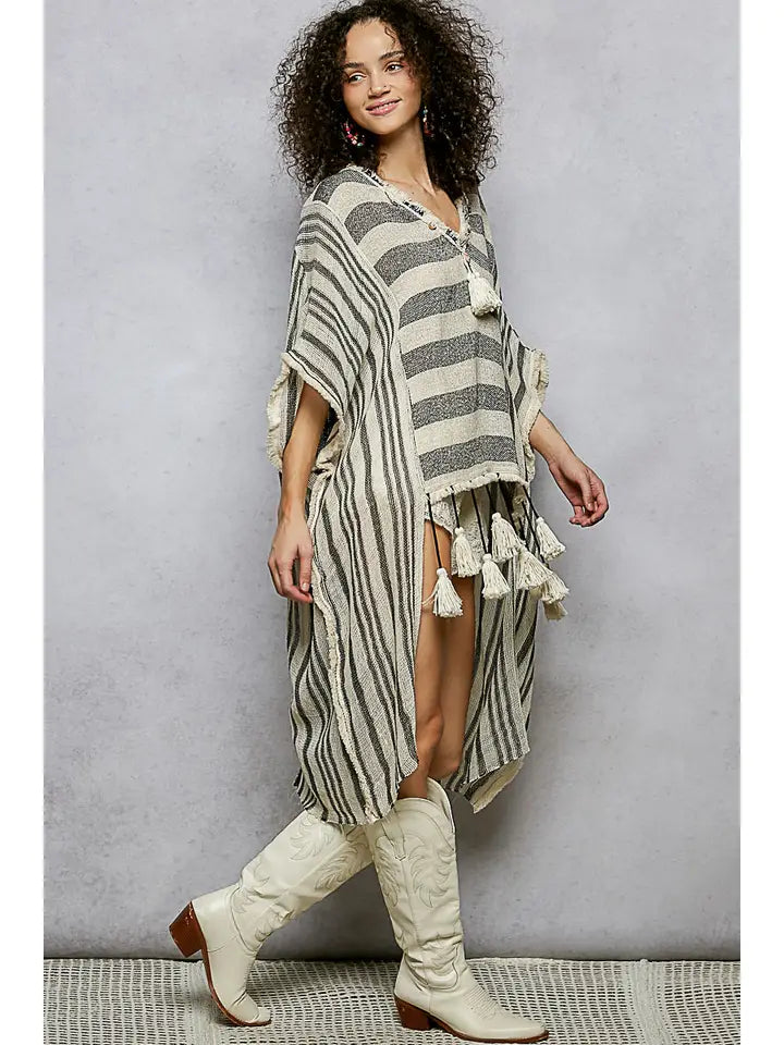 Hi-Low Fringe Top by Pol