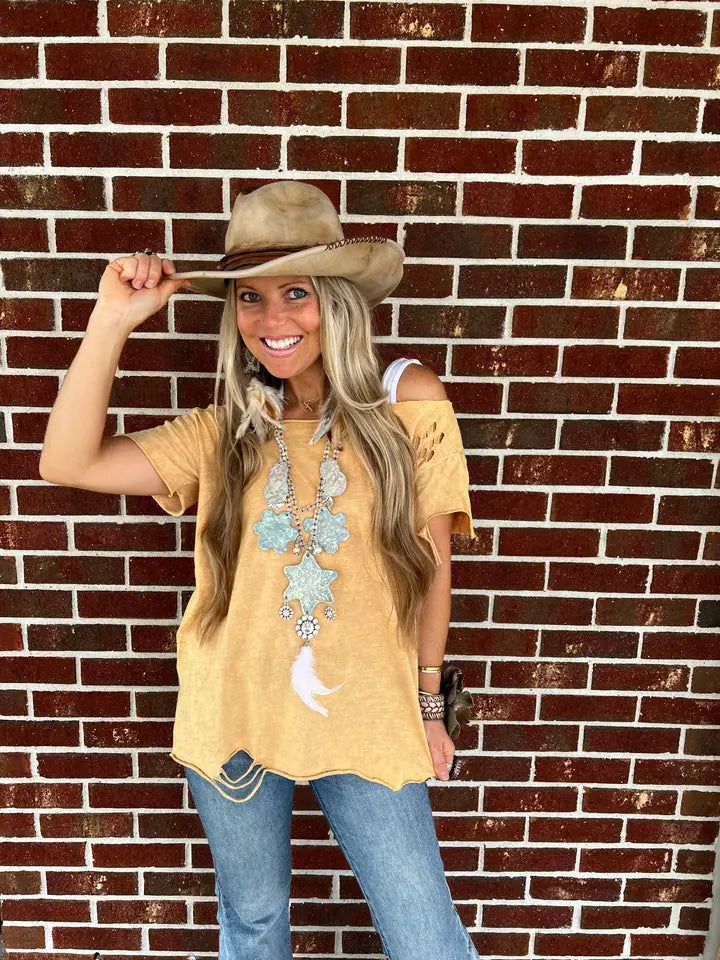 Rip Tattered Shirt by A Rare Bird