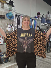 Nirvana Leopard Band-ed Pullover by Shannon Passero