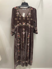 Embroidered Velvet Prairie Dress by Paparazzi 4793