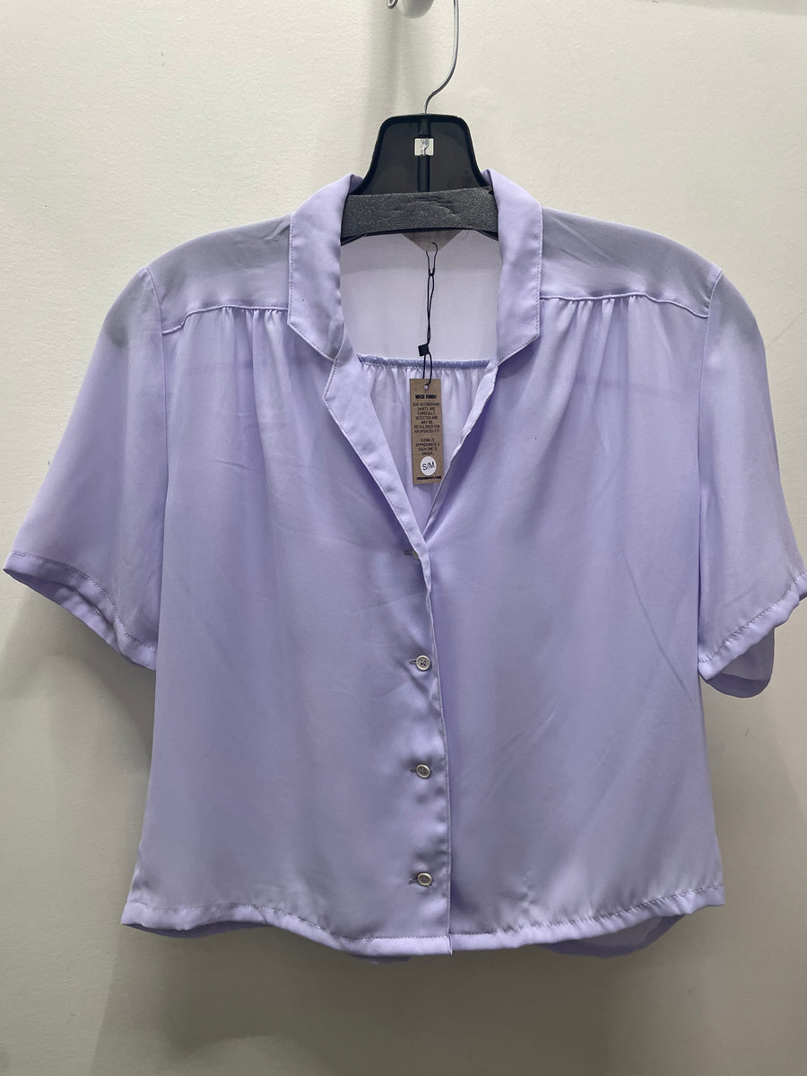 Reworked Flowy Crop Button Down #124