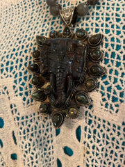 Labradorite Elephant Necklace