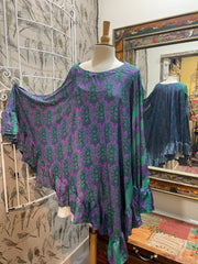 Silk Float Away Cape #013 by Kantha Bae