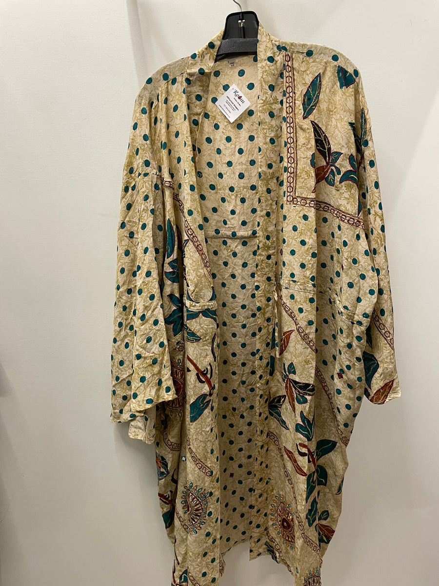 Silk Dreamweaver Kimono #177 by Kantha Bae