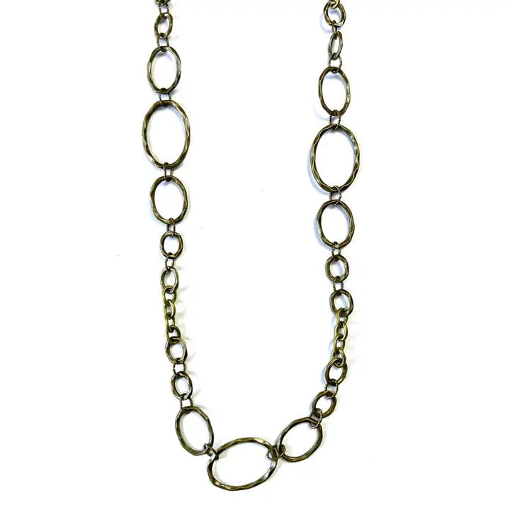 Loreli Link & Chain in Bronze Necklace
