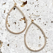 Rustic Crystal Drop Earrings
