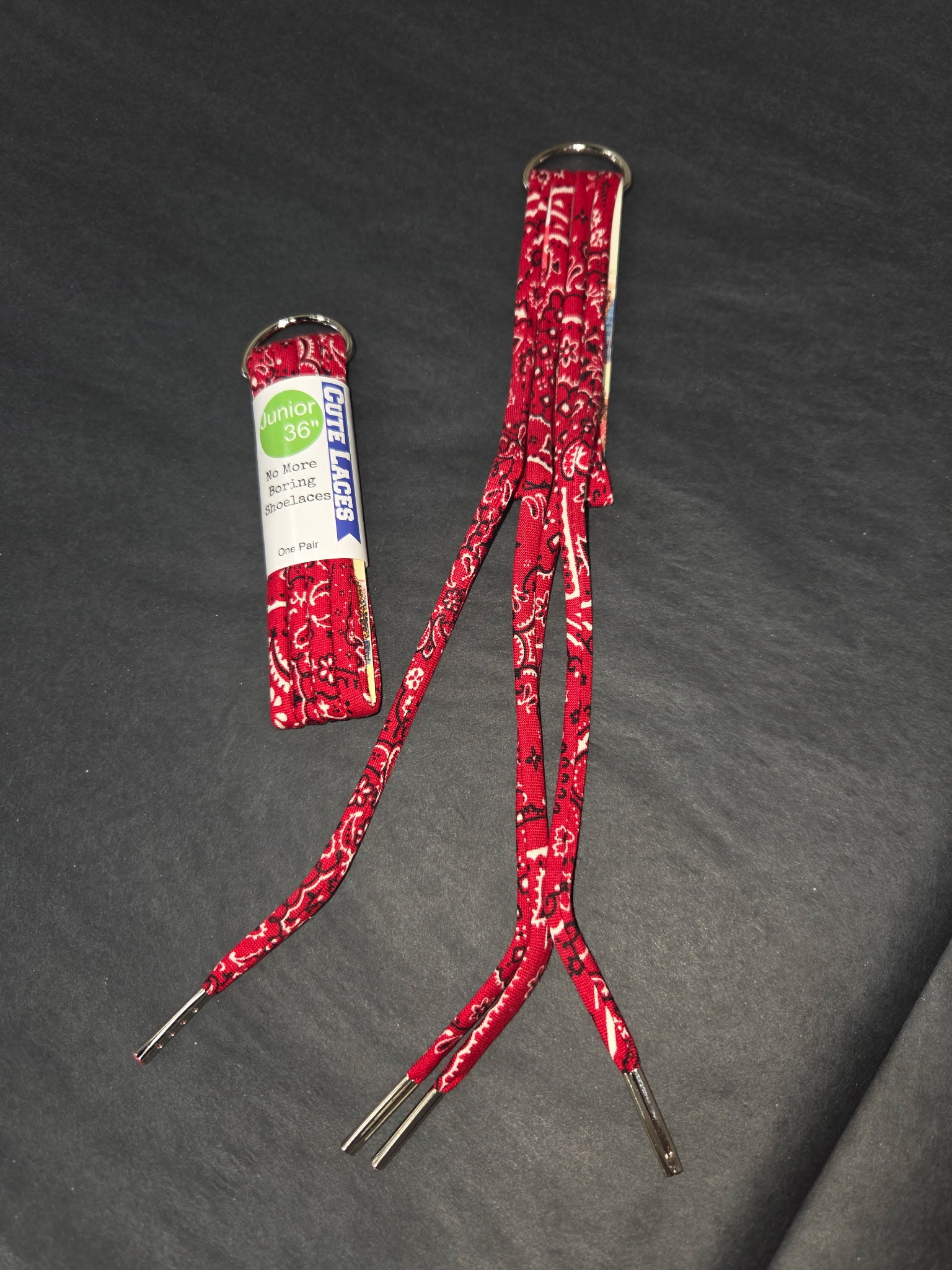 Red Bandana Shoe Laces Robin Boutique