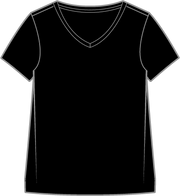 Solid Short Sleeve V-Neck Tee by Escape 10000