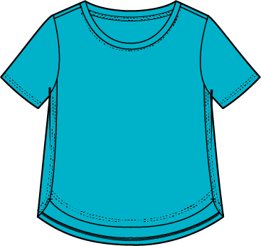 Hi-Low Slub Tee by Escape