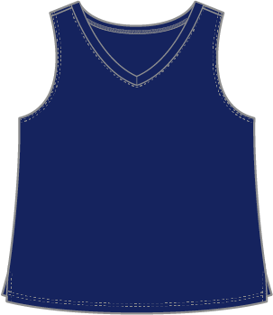 Solid V-Neck Slub Cotton Tank by Escape