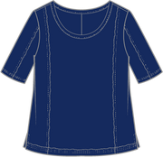 Cotton Slub Seamed Elbow Tee by Escape by Escape 10026 Robin Boutique