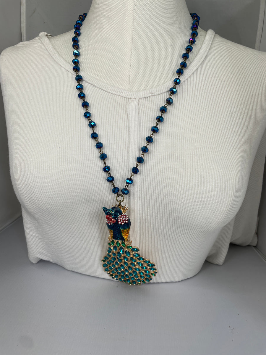 Peacock Necklace by Gina