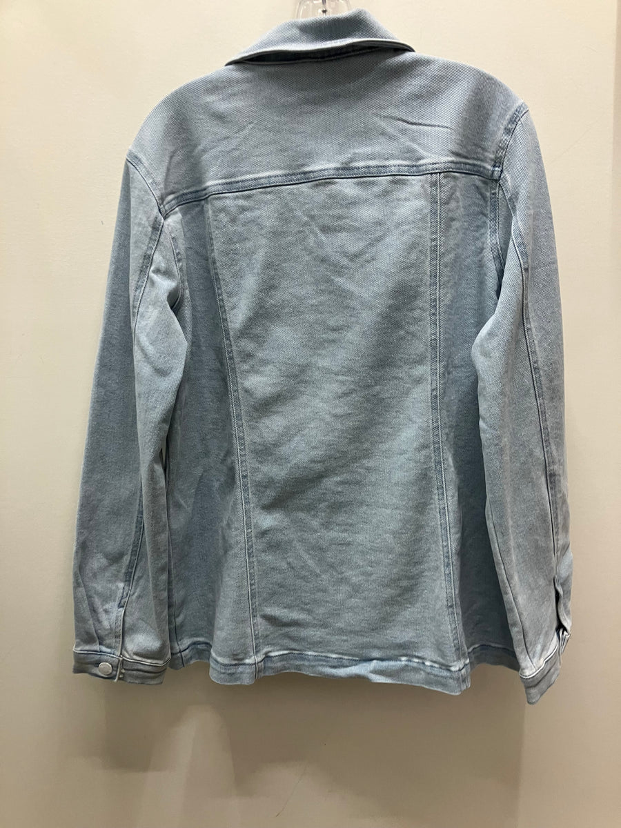 Additional view of Everyday Essential Long Line Denim Jacket from Robin Boutique.