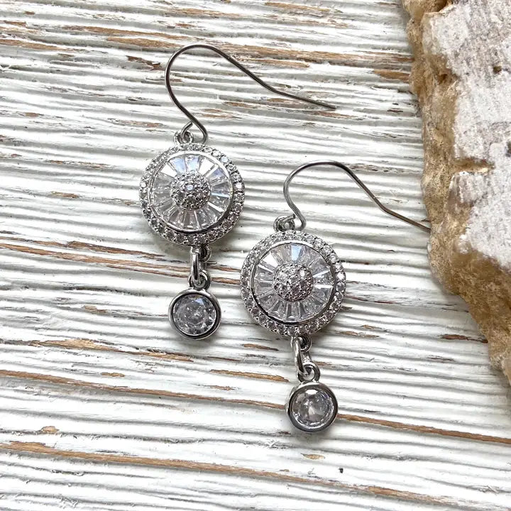 Sparkly Crystal 2 Tier Earrings