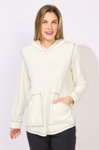 Butter Rib Knit Hoodie by Escape