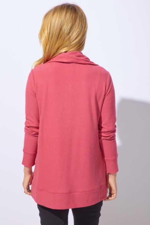 Butter Rib Knit Snuggly Snap To It Pullover by Escape