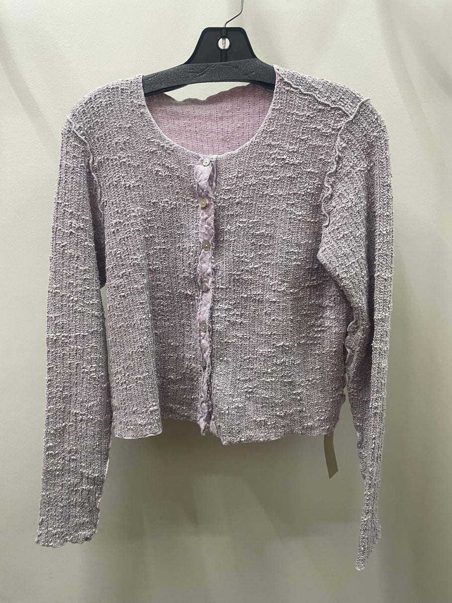 Texture Crop Cardigan by Cut Loose