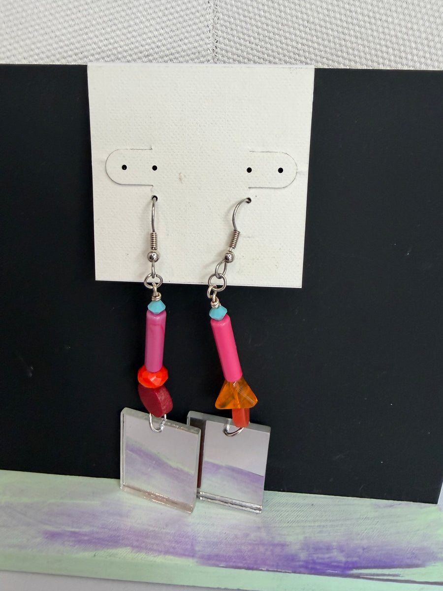 Vintage Mirror Earrings by The Vintage Jewel