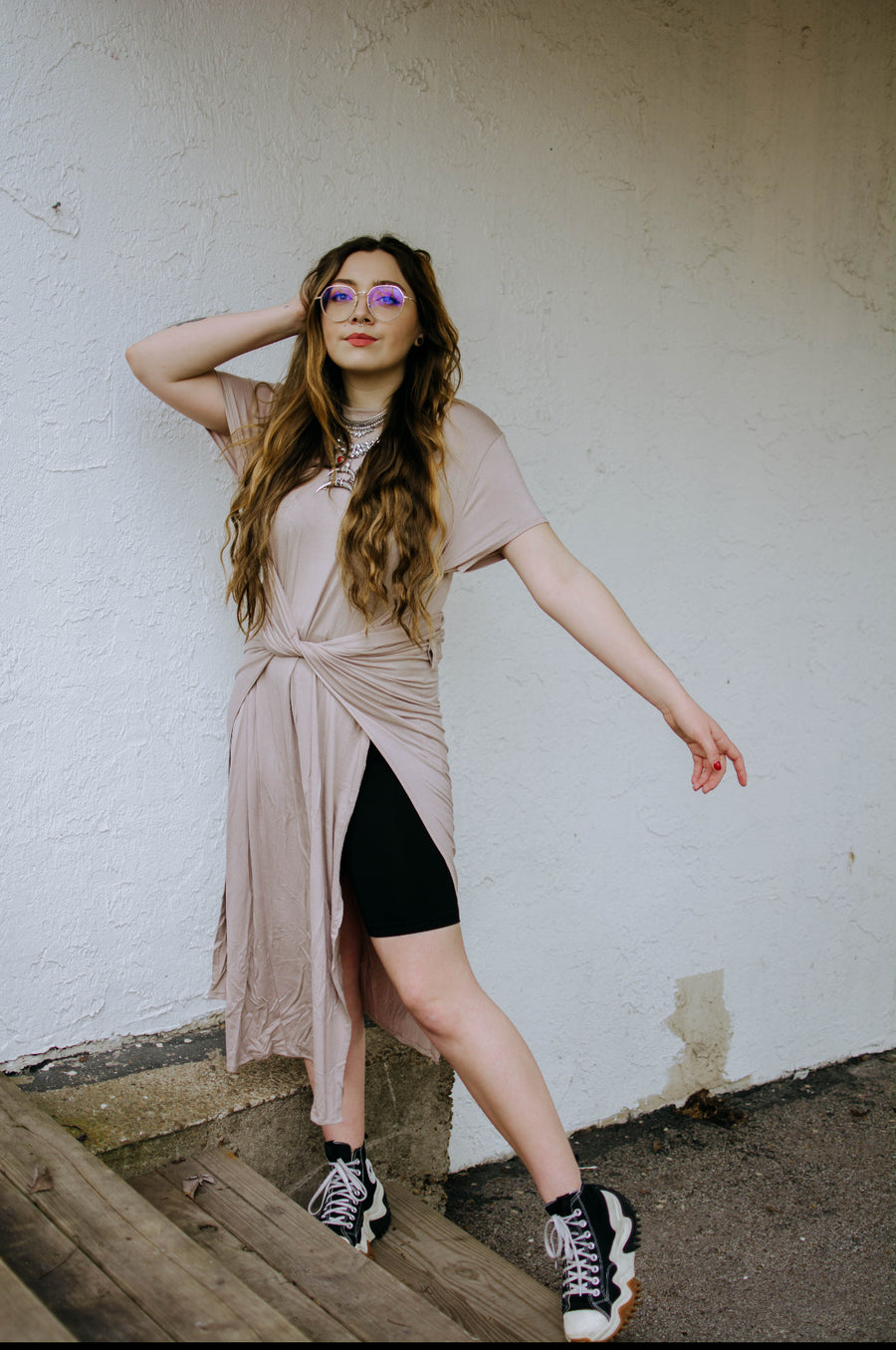 Open Hands Tee Dress