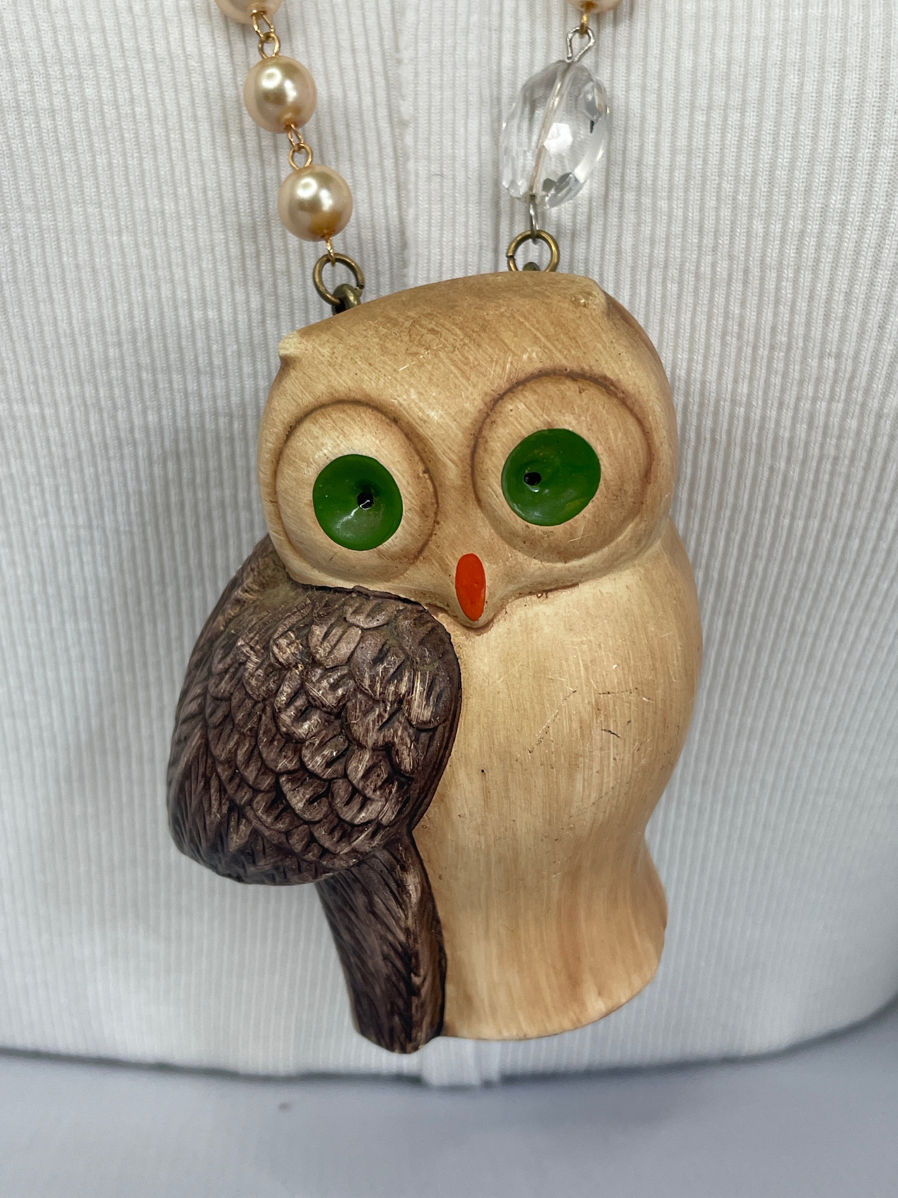 Moonwatcher Owl Pendant Necklace by Gina