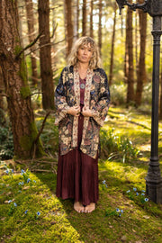 Lionheart Matinée Duster w/ florals & Narnia inspired print