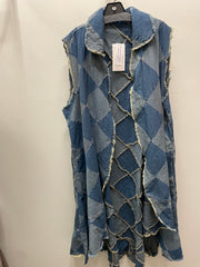 Perfect Patch Denim Duster by Paper Lace Robin Boutique