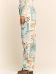 Floral Patchwork Joggers by Davi & Dani