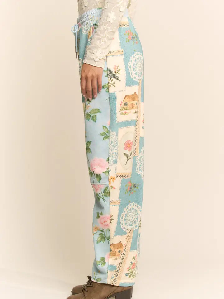 Floral Patchwork Joggers by Davi & Dani