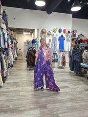 Duality Sari Harmony Wide Leg Jumpsuit #1041 by Kantha Bae