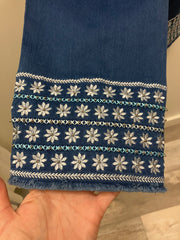 Daisy Dukes Embroidered Capri Pant by LuLu B