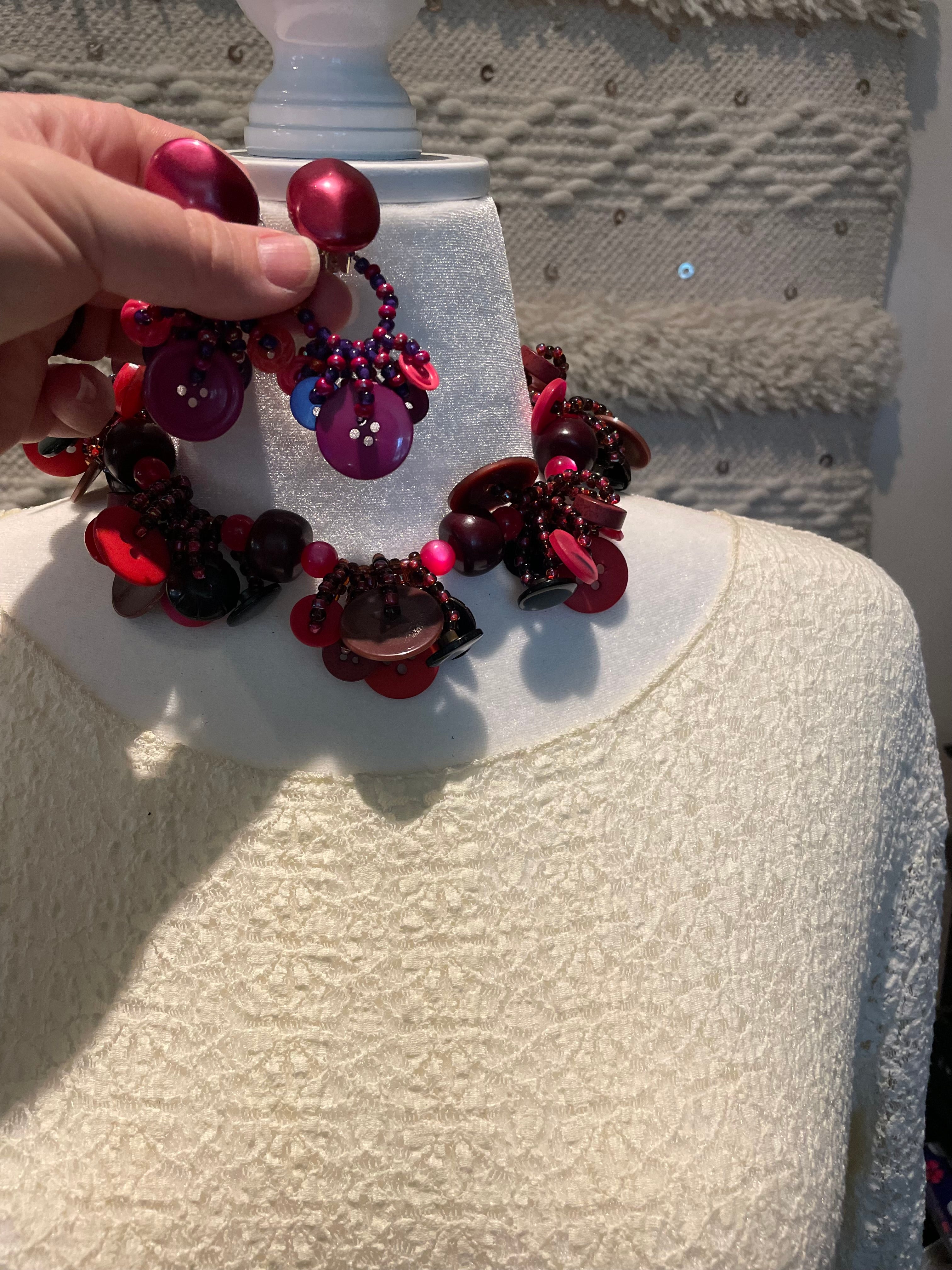 Clip On Button Earrings by The Vintage Jewel