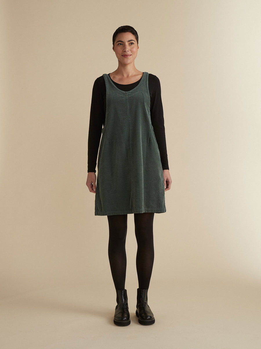 Lux Corduroy Overall Dress by Cut Loose