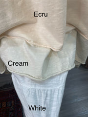 Tunic Distressed Cami w/Lace Inset by PaperLace