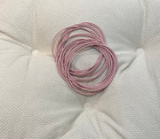 Guitar string bracelets in several colors