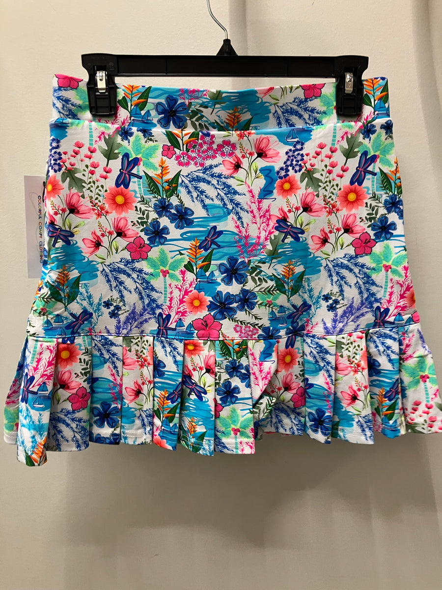 Flounce Skort in Dragonfly by Lulu-B