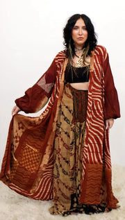 Crepe Sari Evermore Kimono #200 by Kantha Bae